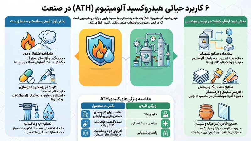 کاربرد آلومینیم هیدروکسید