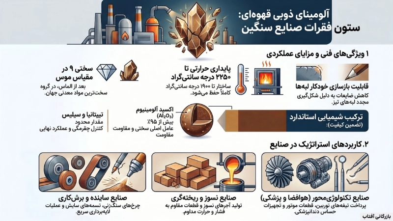 آلومینای ذوبی قهوه‌ای